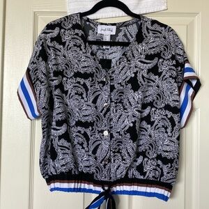 Joseph Ribkoff Black/Multi Top Style 222116